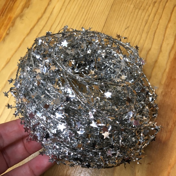 Silver Mini Star Wire Garland Shapeable Wired Decor - Picture 8 of 10